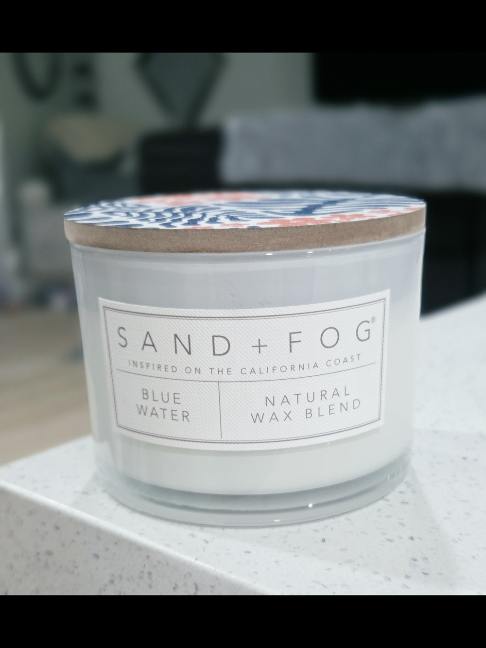Sand + Fog Blue Water Natural Wax Blend Candle 12oz (Disc. Scent)